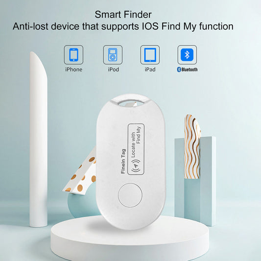 Smart Finder Waterproof Luggage Tracker Tag Locator Unlimited Distance Mini Key Finder Locator For Suitcase Children Pet Cats Dogs White