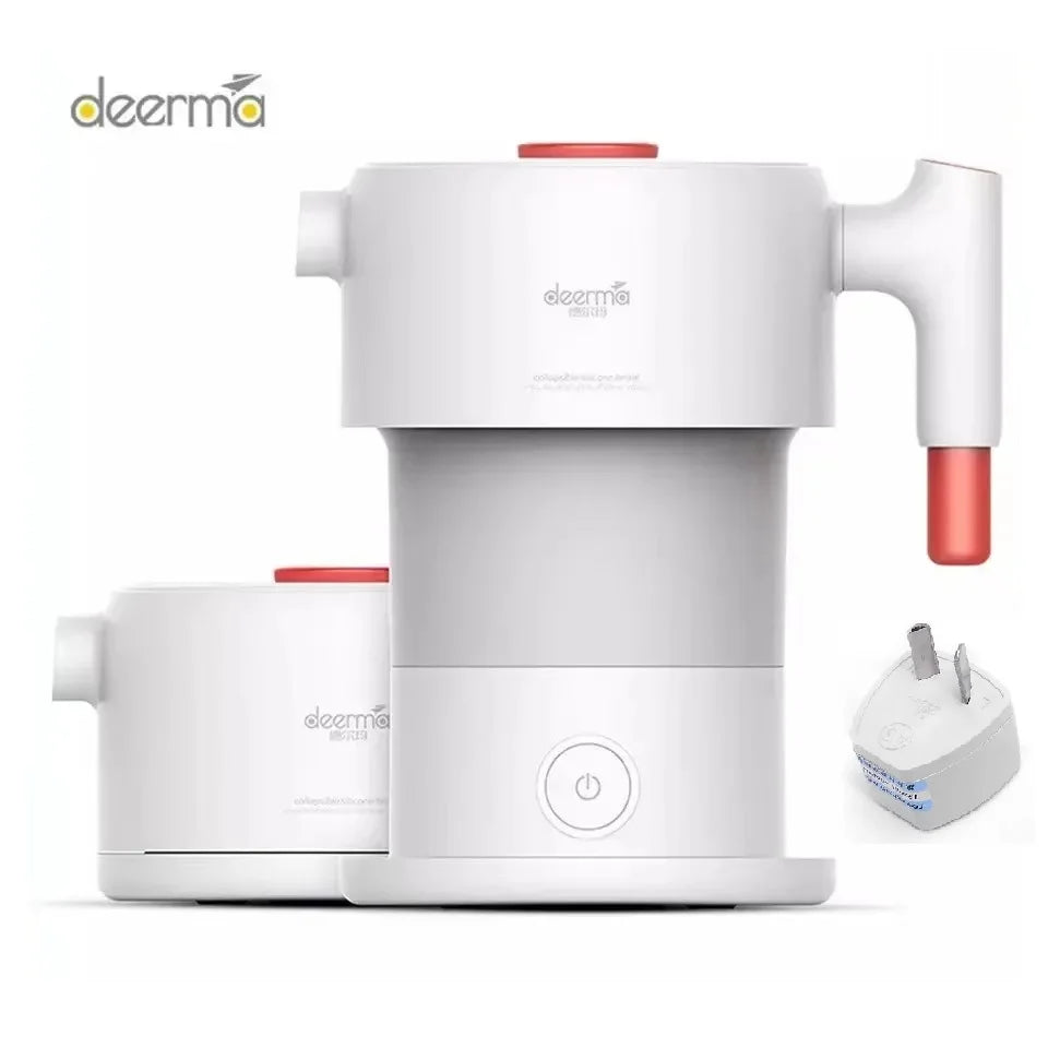 Deerma Folding Portable Electric Water Kettle 0.6L Handheld Electric Water Flask Pot Auto Power-Off Protection Kettle