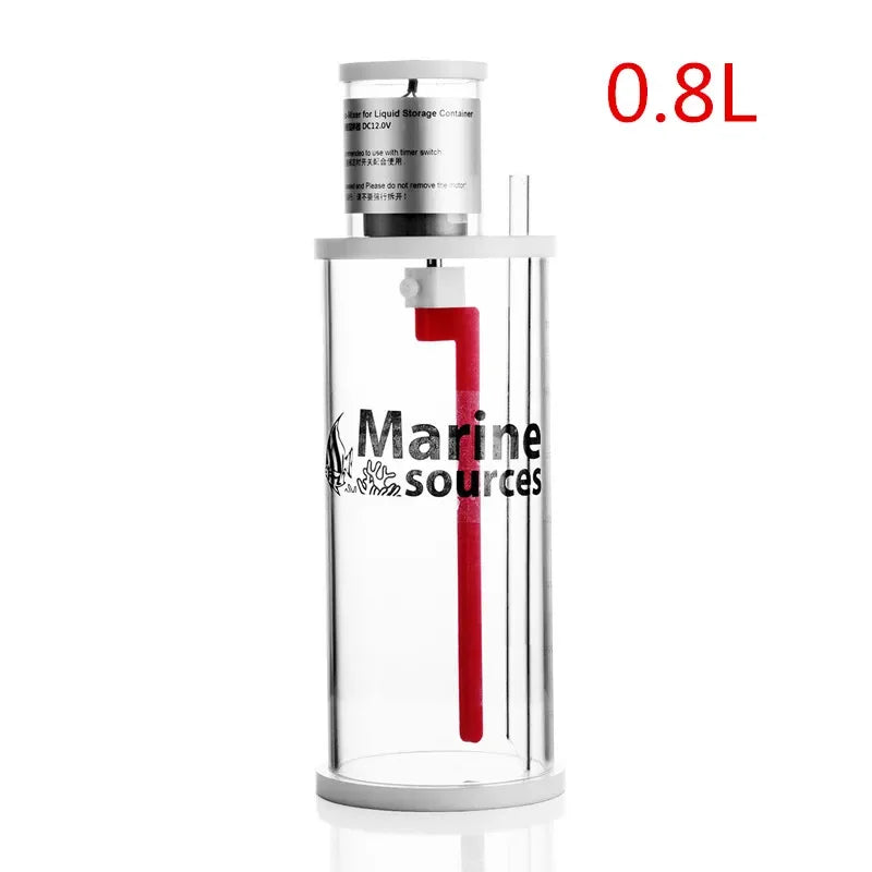 Marine Sources Acrylic Seawater Coral Nutrient Liquid Container Mixer Used Together with Dosing Pump