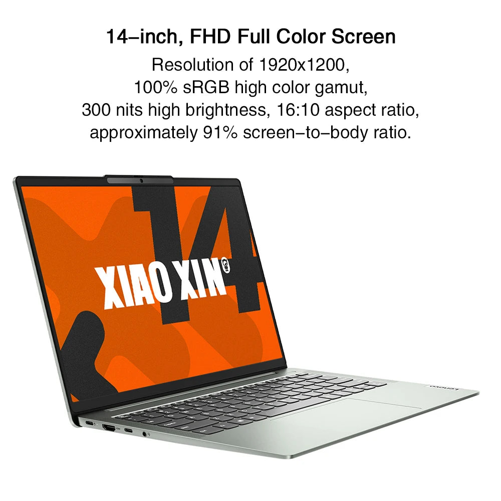 Lenovo XIAOXIN 14 (IdeaPad Slim 5) 2024 Laptop AMD Ryzen R7-8845H Intel Core i5-13420H 16GB 32GB 512GB 14" Inch FHD Computer PC