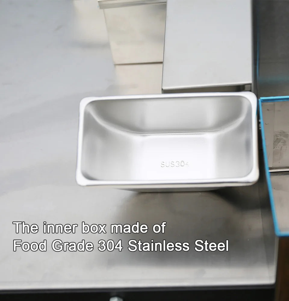 PizzAtHome 2/3/4/5/6 Section Seasoning Box Stainless Steel Ingredients Box Cheese Sauce Salt Sugar Box Spice Jar Baking Tool