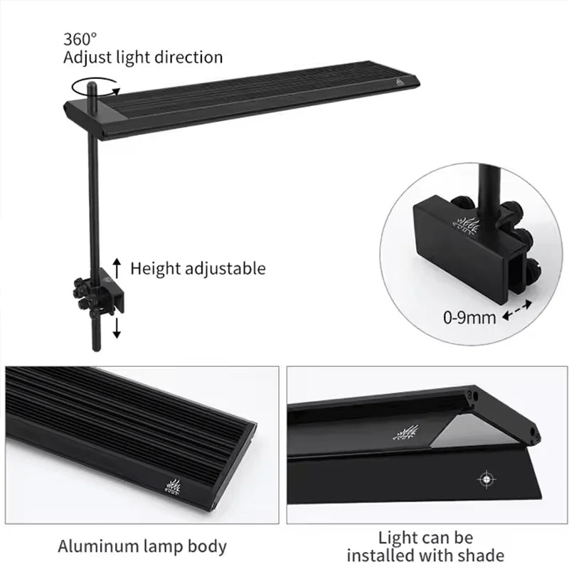 Weekaqua S series pro RGB+UV full spectrum natural aquarium lights APP control LED lamp for live plant fish tank light