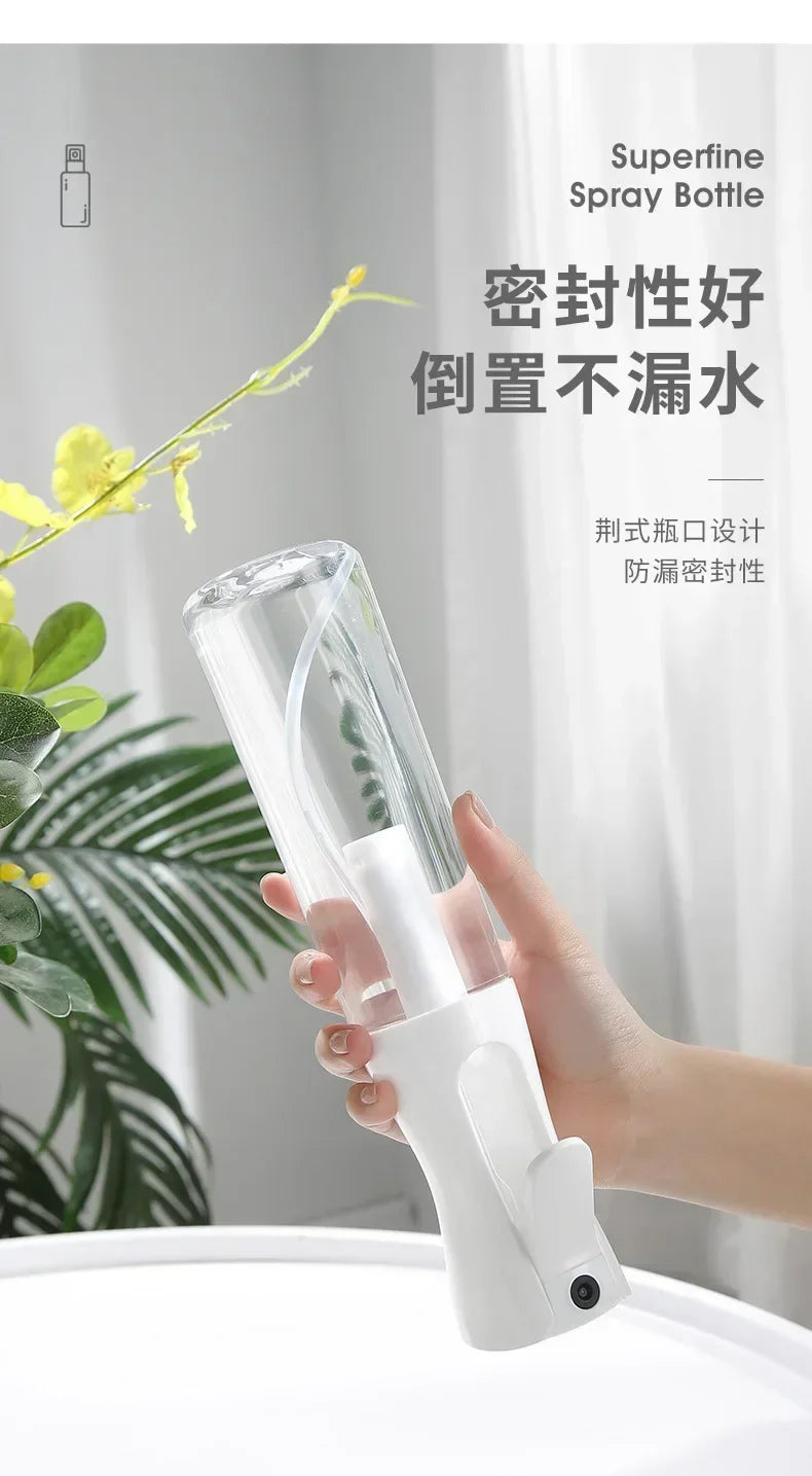 Pink High Pressure Continuous Spray Bottle Hair Care Makeup Water Replenishing Spray Bottle Separate Bottle Press Mist Bottle