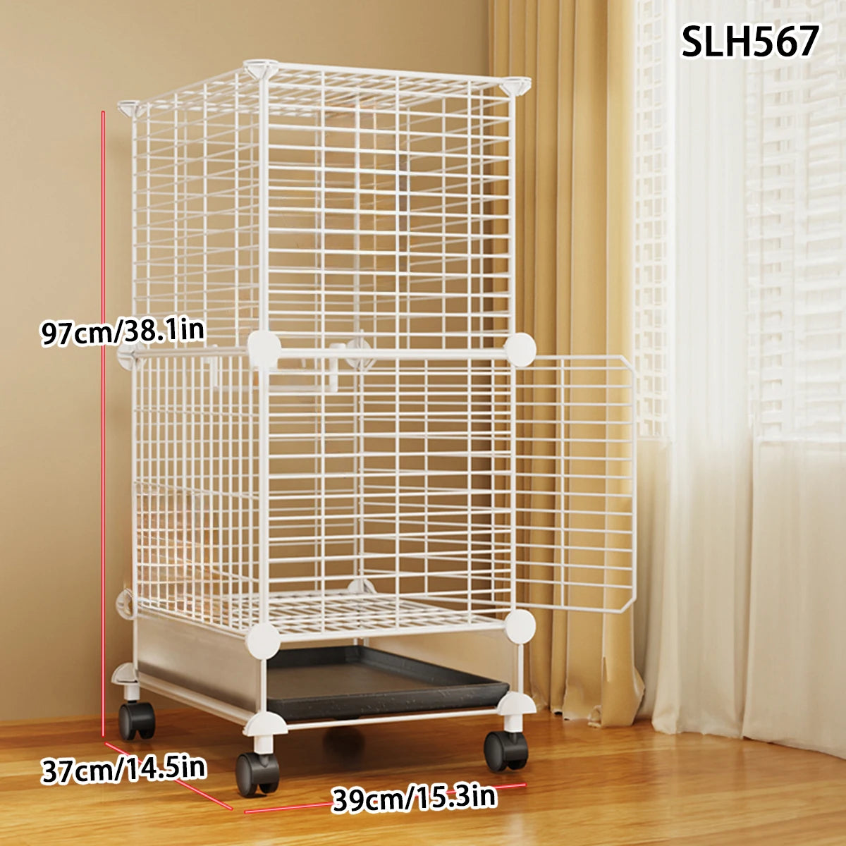 Bird Cage Household Large Tiger Skin Cockatiel Luxury House Splash-Proof New Small Thrush Dadan Myna Black Iron Bird Cage