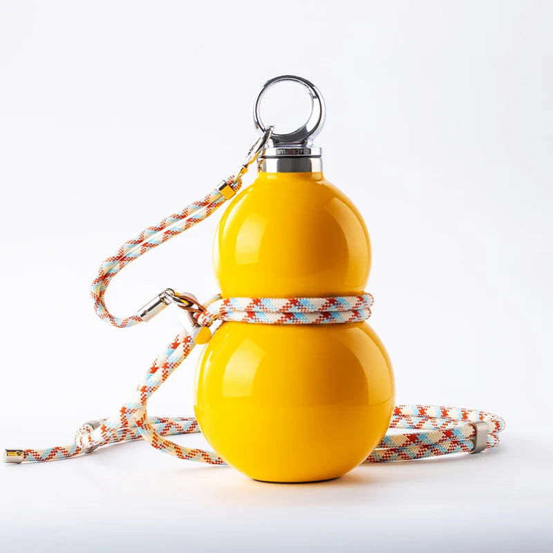 SAMADOYO-6 Hour Insulated Tumbler | Gourd Shape with Straw | Exclusive Design, 520ml