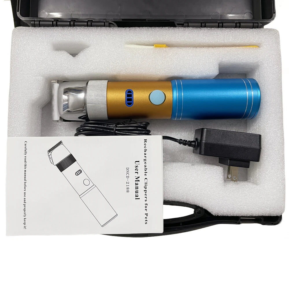 High Power 400W Dog Clippers Professional Cat Hair Trimmer Shaver Electrical Grooming Clipper Pet Haircut Machine Rechargeable