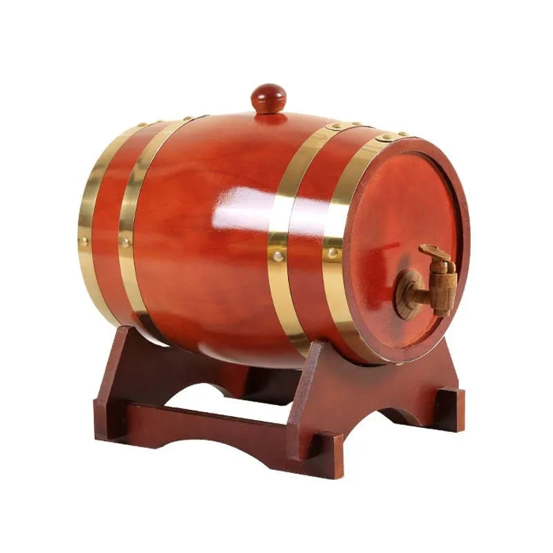5L Wood Wine Barrel Oak Beer Brewing Equipment Rum Pot Whisky Wine Bar Tools Wedding Decoration Home Brew Beer Tools