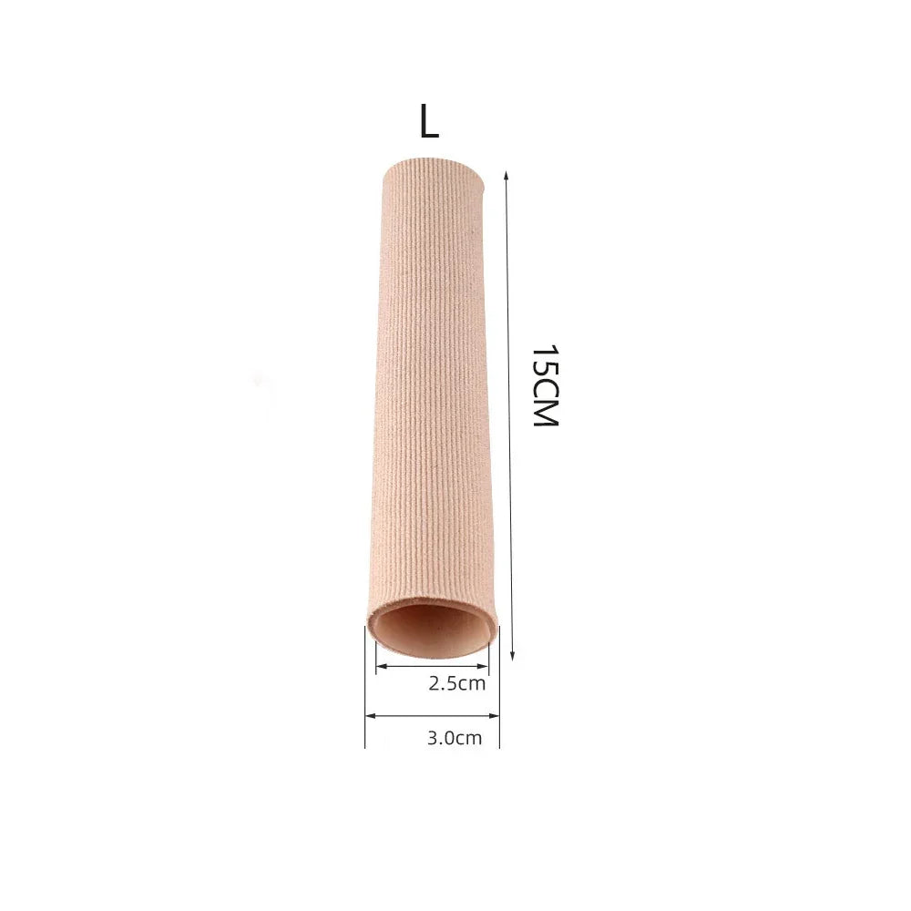 Fiber Gel Toe Cover Bandage Calluses Protection Anti Abrasion Pain Relief Tube Toe Separator Finger Protector Foot Care Tools