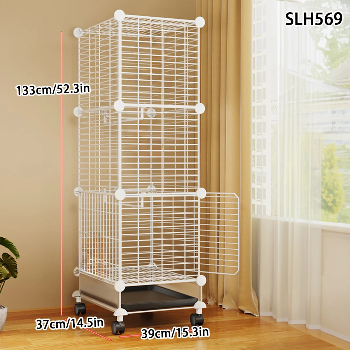 Bird Cage Household Large Tiger Skin Cockatiel Luxury House Splash-Proof New Small Thrush Dadan Myna Black Iron Bird Cage