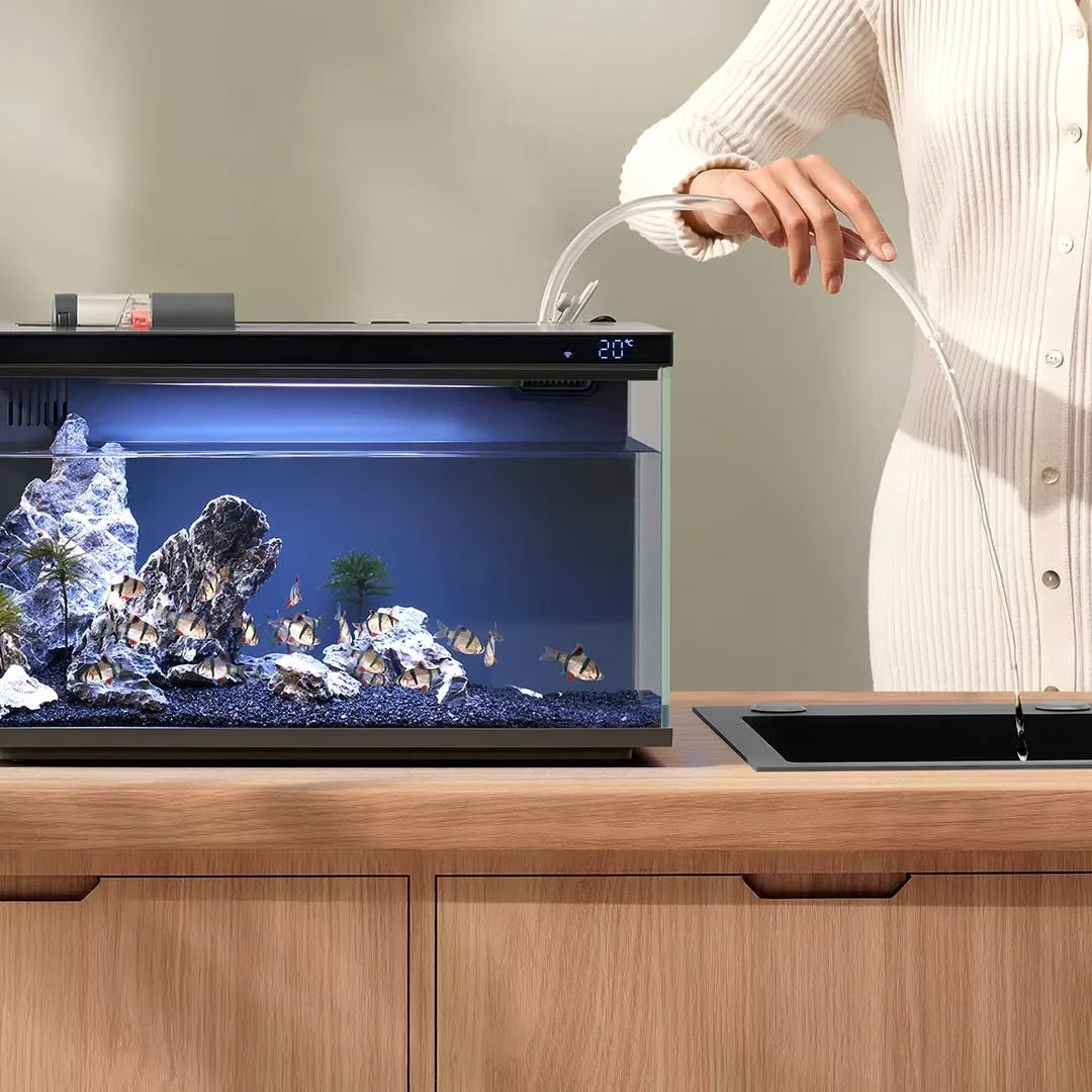 Xiaomi Mijia Smart Fish Tank 20L Work With Mijia APP Mobile controlled remote feeding Smart Lighting System Light Aquarium