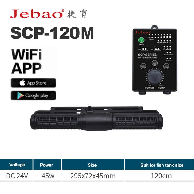 Jebao Wave Maker Surf Pumps SCP50-180 Aquarium Filter Cross Flow Pump Water Pump For Fish Tank Aquariums Accessoires Mute Waves