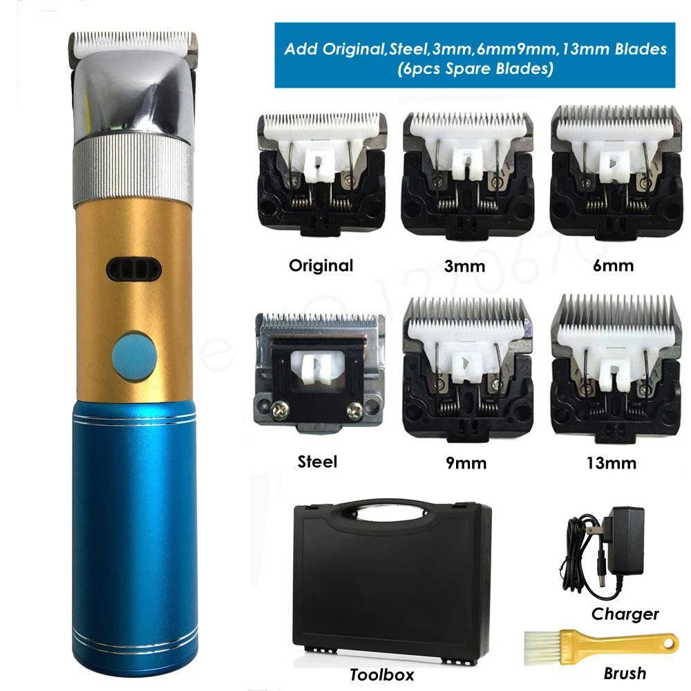 High Power 400W Dog Clippers Professional Cat Hair Trimmer Shaver Electrical Grooming Clipper Pet Haircut Machine Rechargeable