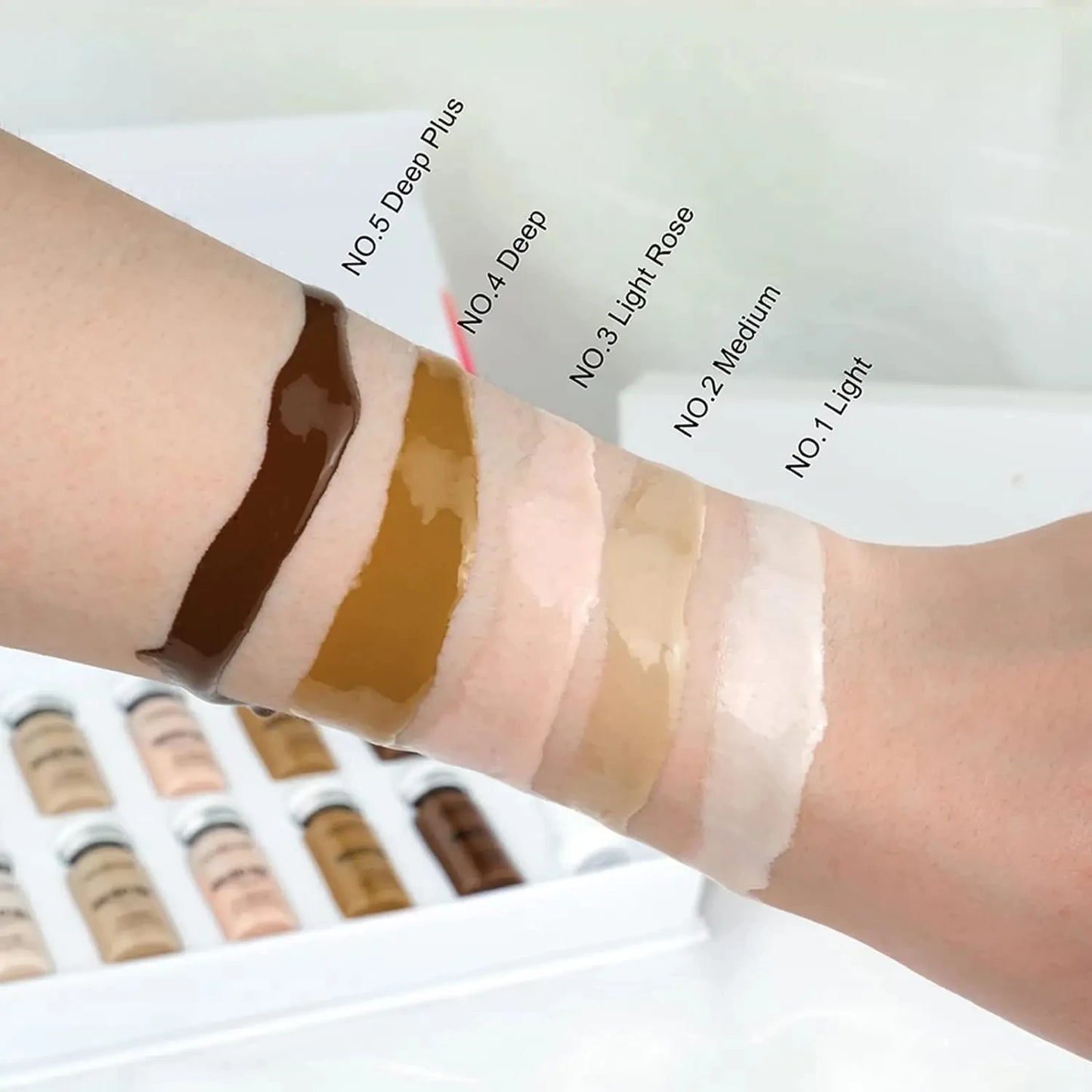 Korea 8ml BB Cream Glow Face Serum Ampoule Essence Kit Moisturizing Sunscreen Foundation Beauty Skin Care