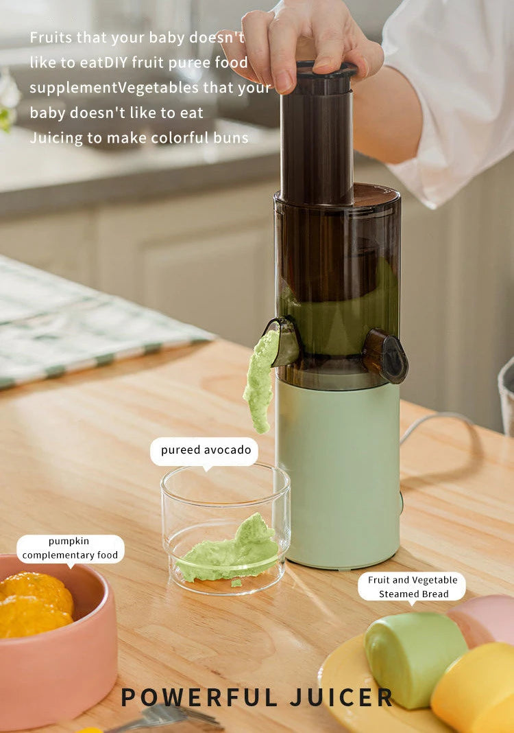 Mokkom Mini Slow Juicer Household Full-automatic Small Multifunctional Residue Juice Separation Fruit Mini Frying Juicer