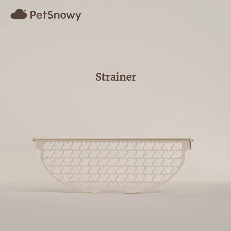 PetSnowy Cat Toilet Box/mat/Filter Mesh/Rubber Strip/Charger/Cat Litter Complete Set of Accessories Toilets Ball Compartment