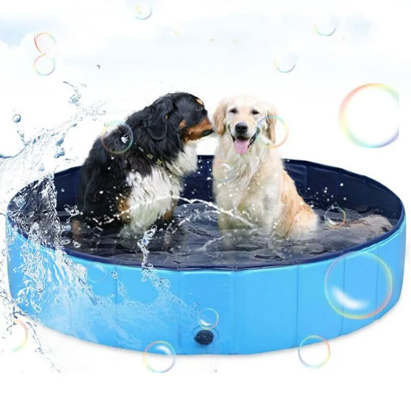 Foldable PVC Pet Bath Tub for Small Large Dogs Cats Portable Plastic Pool Sand Pit Grooming Bathtub for Pets Kids Durable