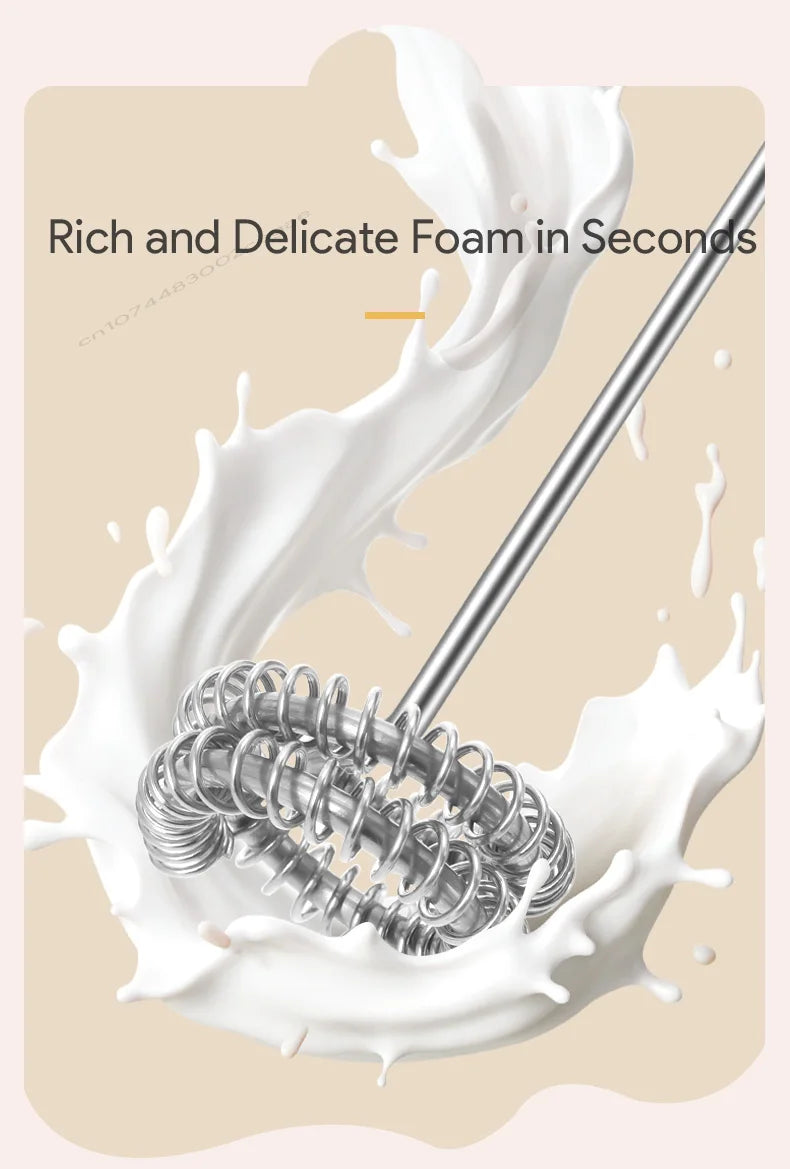 MINl Mik Frother USB Rechargeable 3 Speeds Foam Maker Coffee Whisk Mixer Electric Handle Blender Egg Beater Hot Cooking Tools