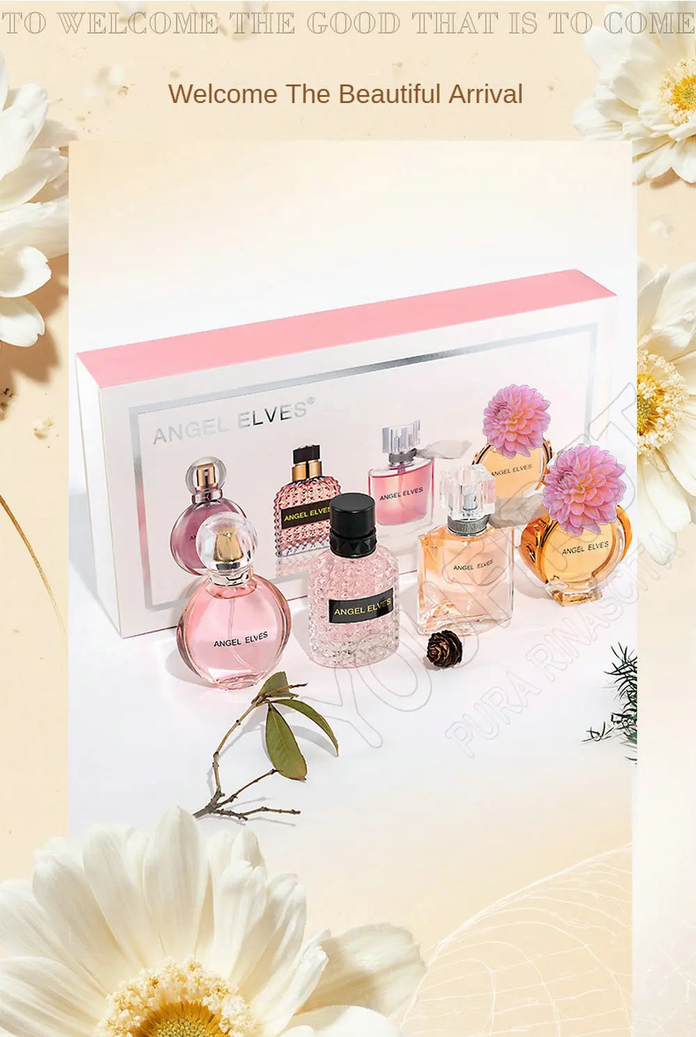 Classic Perfume Women Original 향수 Feminino Perfumes De Mujer Floral Scent Spray 120ml Pheromone Profumo Donna Gift Box 4Pcs Set