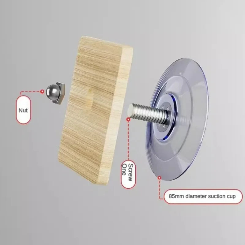 Suction Cup Cat Climbing Wooden Wall Jumping Cats Space Capsule Cat Nest Hanging Basket Pet Products Supplies Furniture