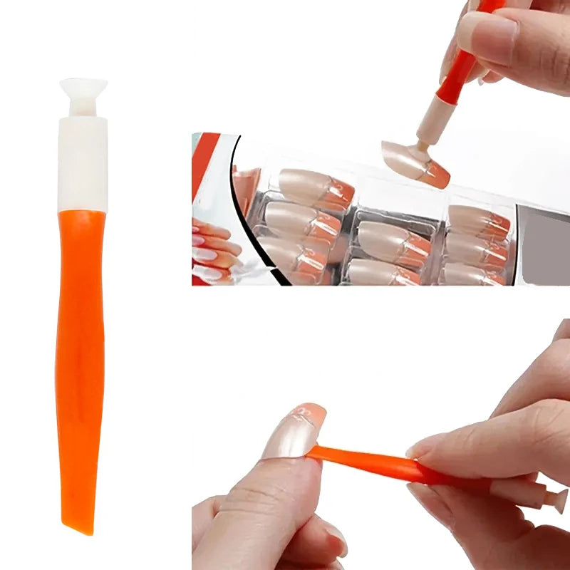 1Pcs Professional Manicure Aid Unscented Nail Adhesive Primer Helper For Easy Application Multifunctional Suction Cup Nail Tool