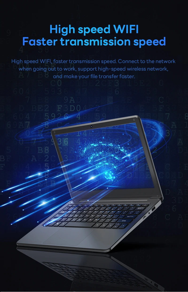 BYONE Cheap Laptops 11.6 Inch Intel N3350 6GB RAM 64G Expandable 128G SSD Wifi Office Study Portable Ultraslim Notebook Computer