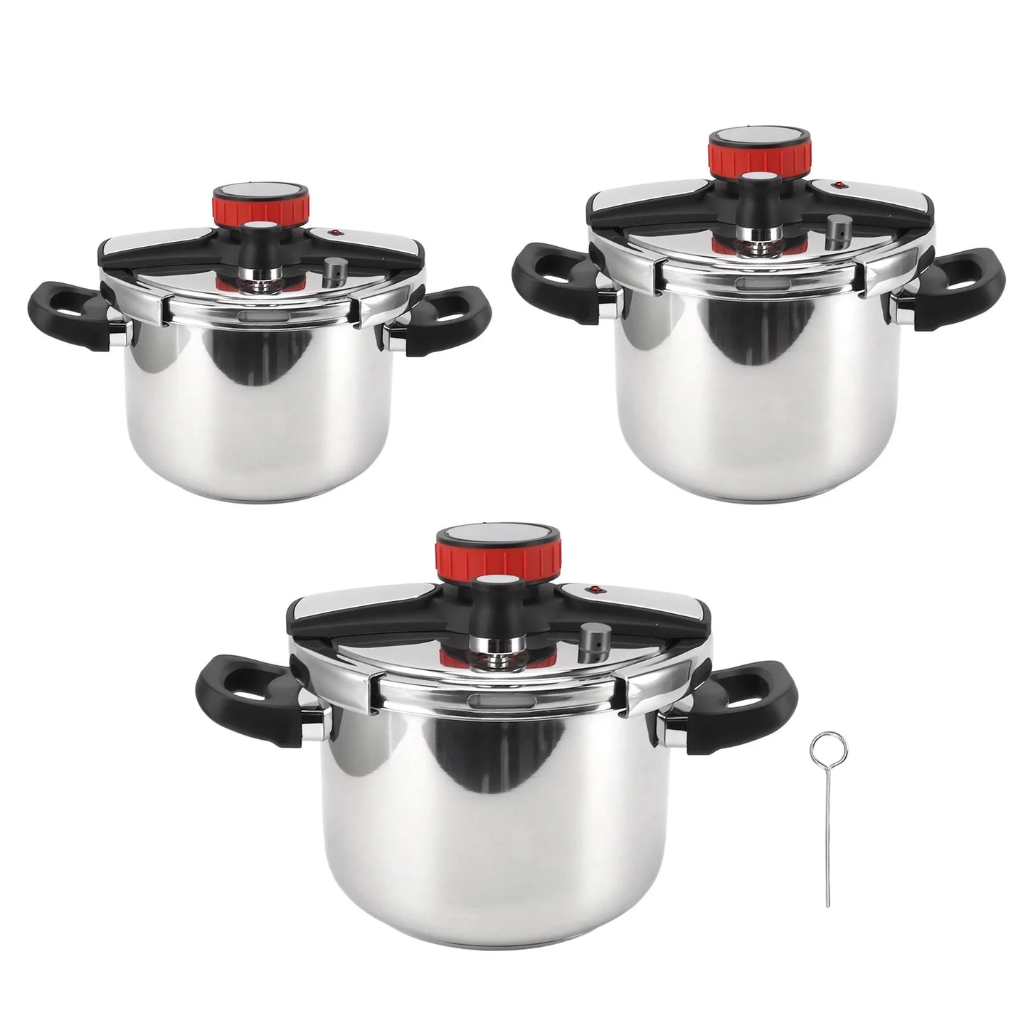 5/6/8L Large Pressure Cooker Household 304 Stainless Steel Pressure Cooker Multi Functional Explosion Proof Pressure Cooker