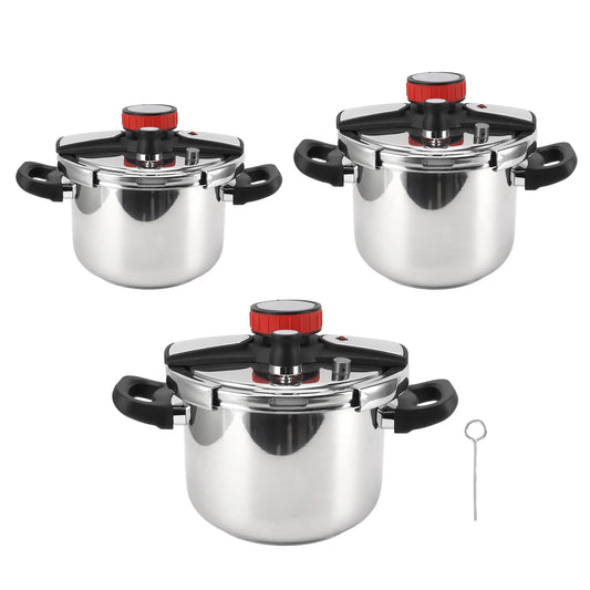 5/6/8L Large Pressure Cooker Household 304 Stainless Steel Pressure Cooker Multi Functional Explosion Proof Pressure Cooker