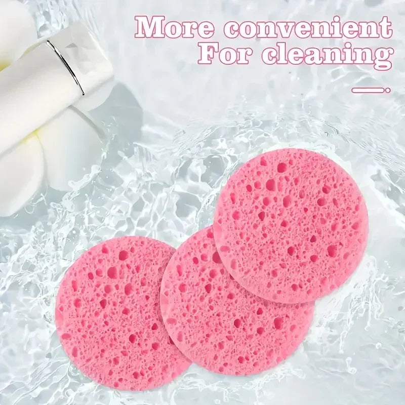 50PCS compressed facial sponge beauty spa sponge suitable for daily cleansing, makeup removal and exfoliation