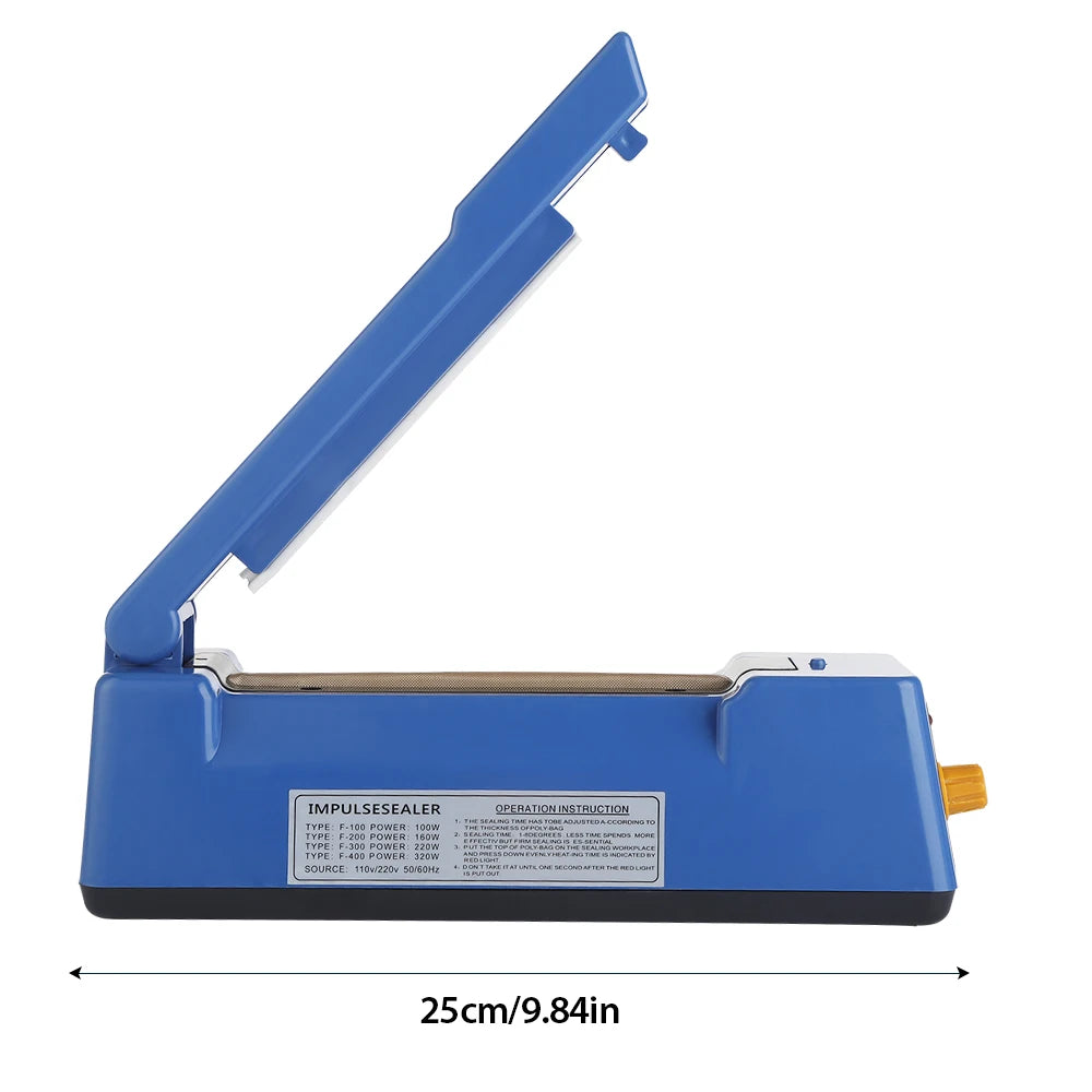 Sealing Machine Electric Heat Sealer Hand Press Vacuum Food Plastic Bag Bobo Ballons Impulse Fast Heat Sealer Packaging Machine