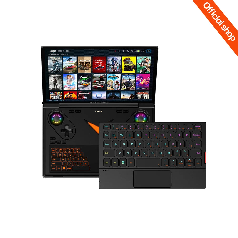 OneXPlayer G1 AMD Ryzen AI 9 HX 370 8.8" Mini Gaming Laptop Mobile Office Games Dual-Mode Keyboard PC Handheld Gaming Console