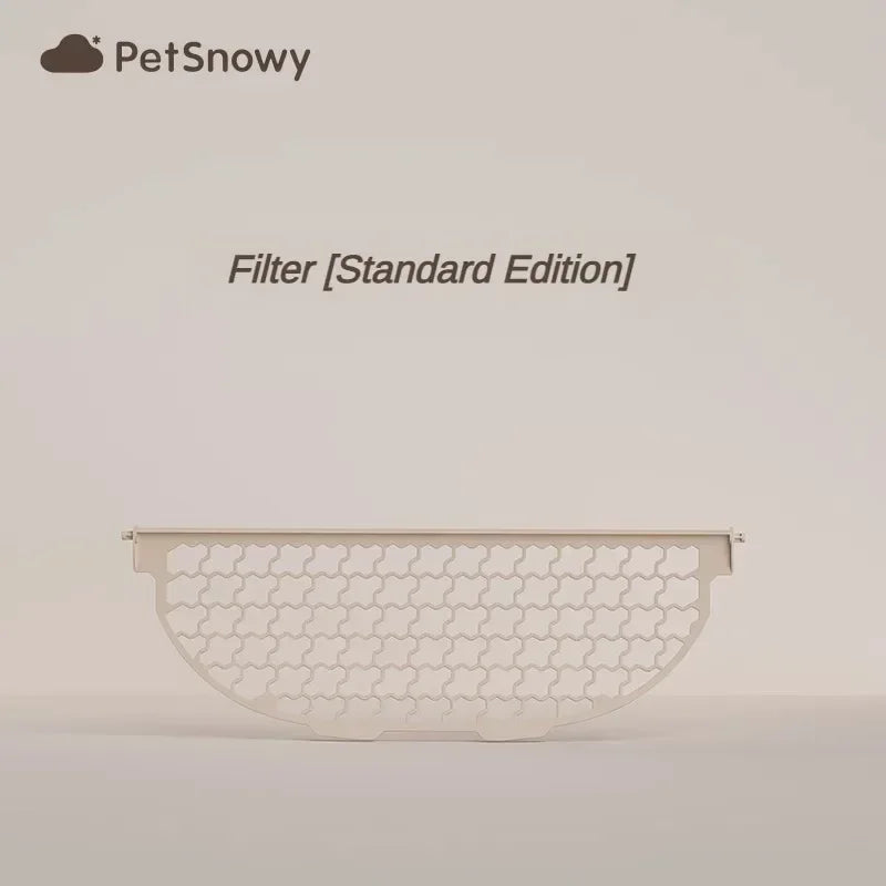 PetSnowy Cat Toilet Box/mat/Filter Mesh/Rubber Strip/Charger/Cat Litter Complete Set of Accessories Toilets Ball Compartment