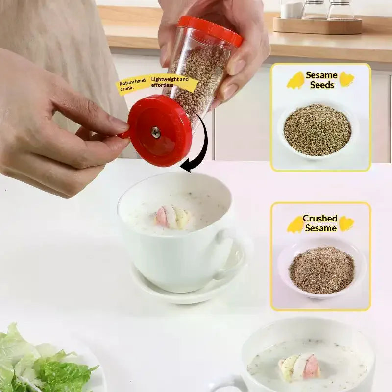 Manual Sesame Grinder Hand Seasoning Crusher Tool Handmade Salt Or Pepper Grinder For Home Kitchen Salt Pepper