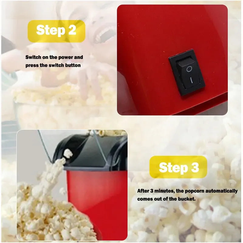 Popcorn machine, fully automatic mini small old-fashioned popcorn puffer machine, children's blasting valley machine, electric