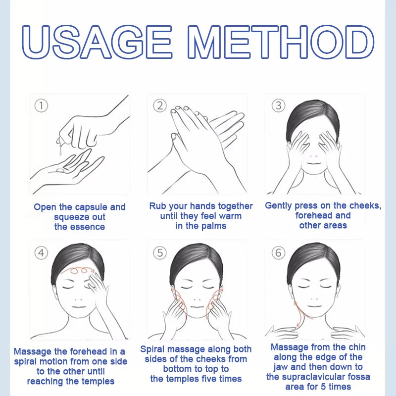 Anti Wrinkle Capsule Essence Anti Aging Serum Whitening Brighten Moisturize Hydrating Skin Care Fade Fine Lines Korean Cosmetics