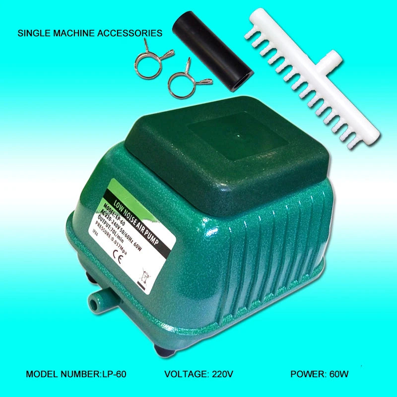 RESUN Large-volume high-power fish tank aquarium fish pond silent air pump LP-20 LP40 LP60 LP100 oxygenation pump