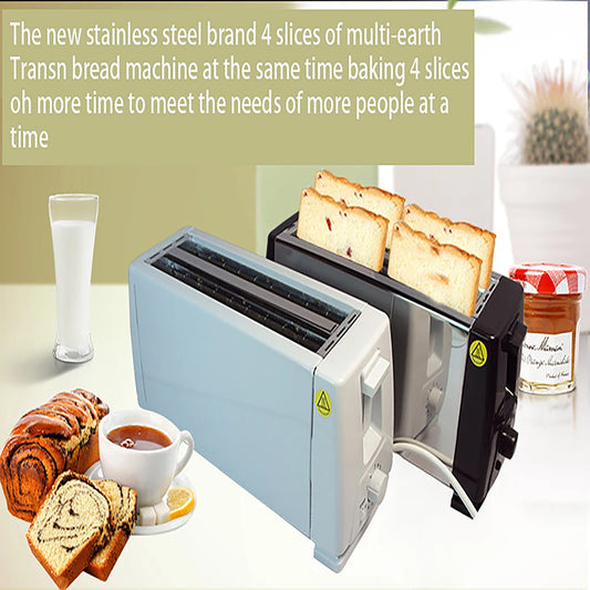 Automatic breakfast sandwich maker, 4 piece electric toaster, Family multi-function breakfast maker Toaster
