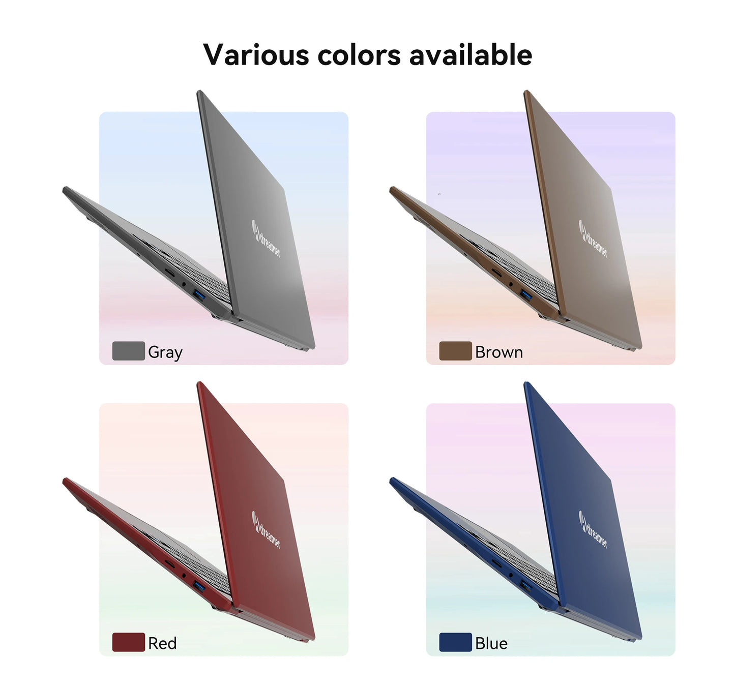 Adreamer Laptop 8GB RAM 1TB SSD Computer 13.3-inch Intel Notebook 2560X1600 Resolution Celeron N4020 Portable Computer