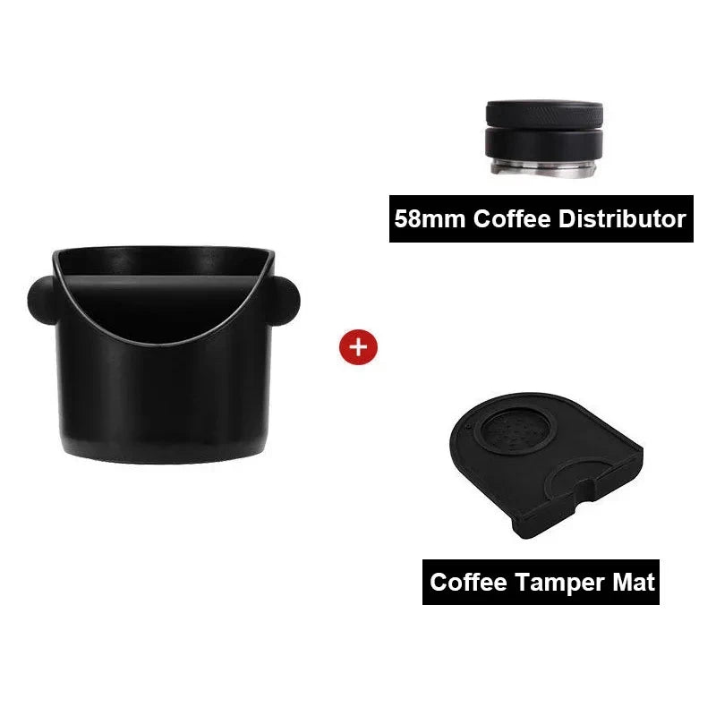 Coffee Powder Barrel Knock Box with Detachable Knock Bar Coffee Utensil Trash Can Restaurant Cafe Hotel Coffee Powder Storage