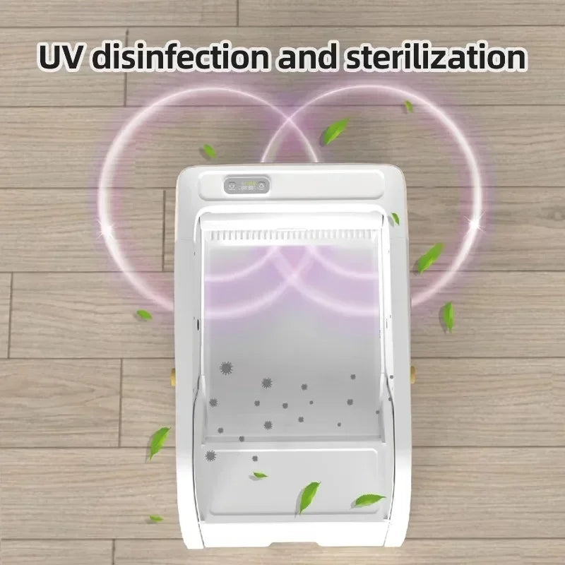 Smart Cat Litter Box Automatic Self-cleaning Cat Bedpans Semi Enclosed Toilet Trainer Pet Products Cat's Accessories with App