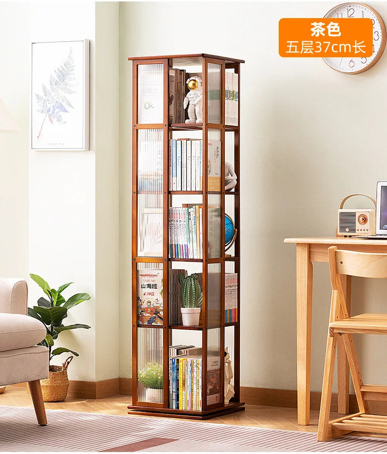 Rotational Bookshelf Organizers Home Storage Shelves Furniture Living Room Shelf Bookcases Librero Organizador Estanteria