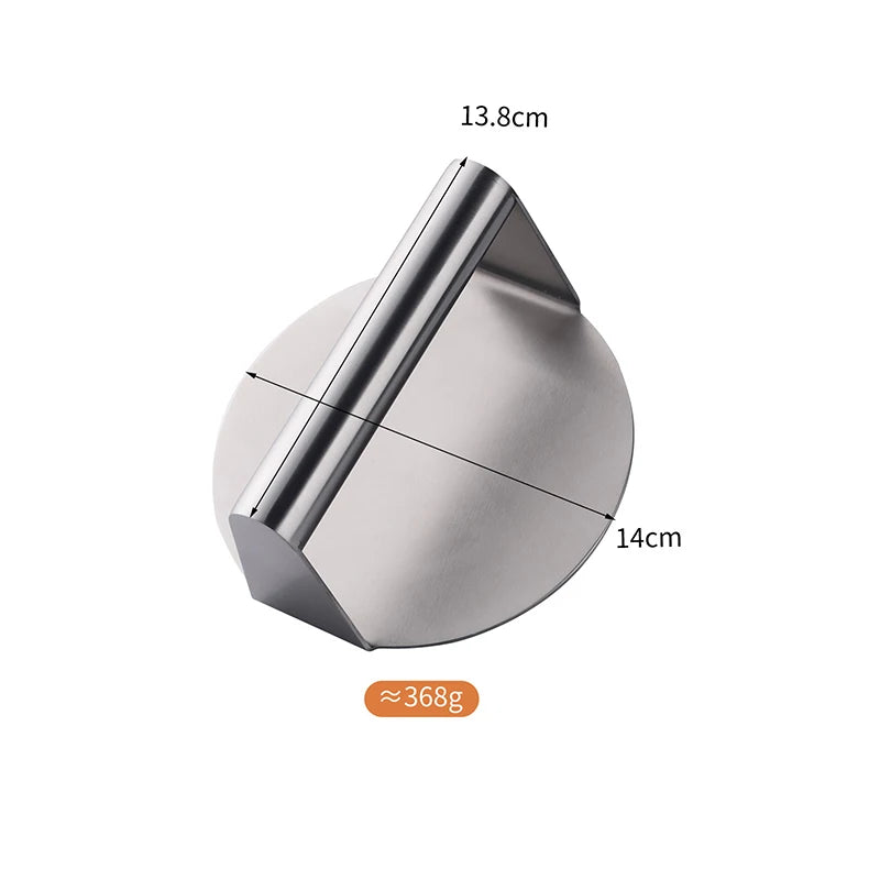 1Pc Stainless Steel Smash Burger Press Hamburger Patties Meat Masher Circular Meat Press Mold for Deli Meats Kitchen Accessories