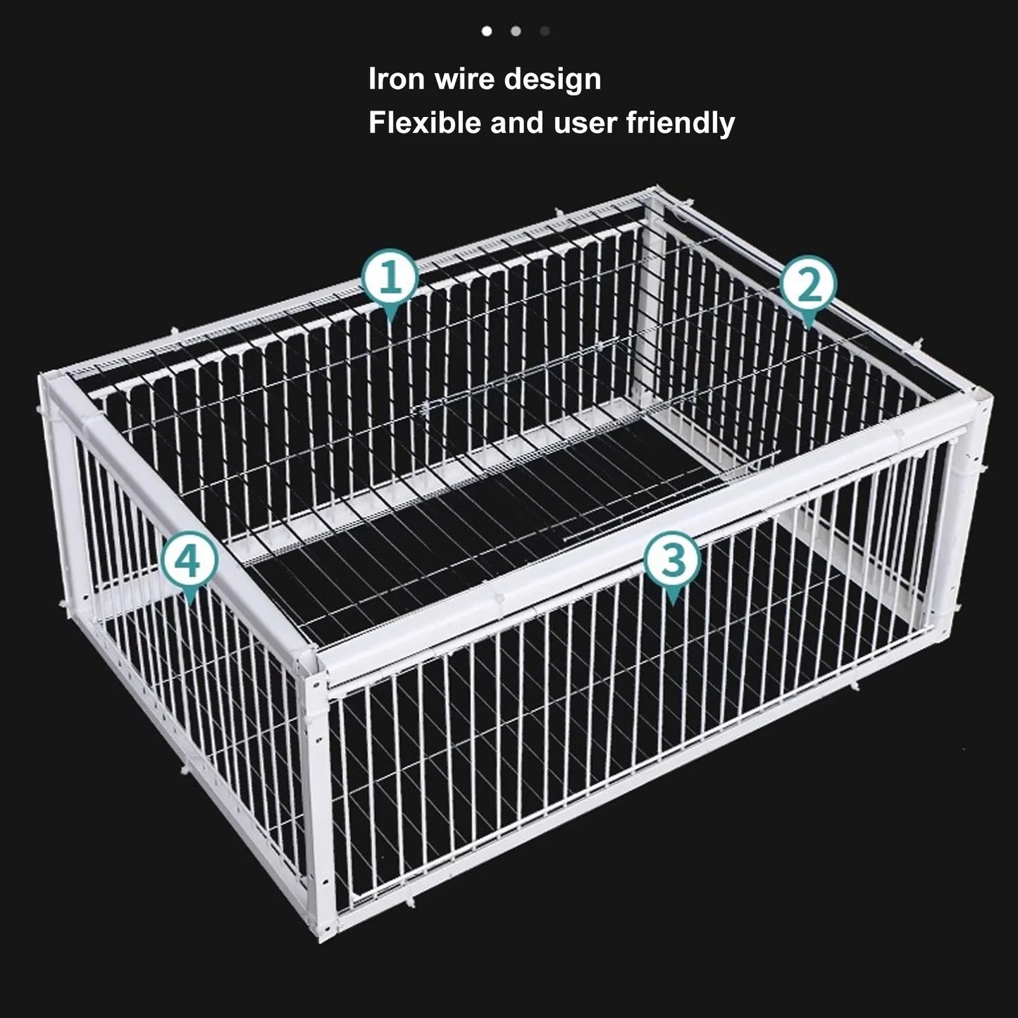 Chicken Bird Trap Cage Escape Proof Chicken Bird Trap Cage Versatile Single Way Entry Easy Assembly Rust Resistant for Garage