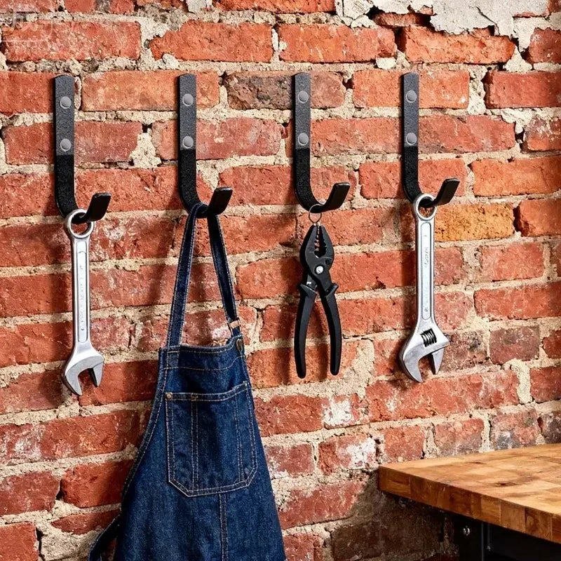 8/2pcs Heavy Duty Wall Mount J-hook Horizontal Gun Rack Metal Garage Storage Hooks with Screws Carbon Steel Multi-Purpose Hooks