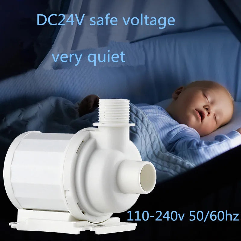 DC24V Red starfish skimmer DC-SQ-70 SQ-90 seawater tank mini micro tank small protein skimmer nitrifier mute 70-300L aquarium