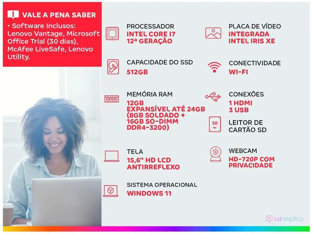 Lenovo IdeaPad 1I Intel Core i7 12GB RAM Notebook