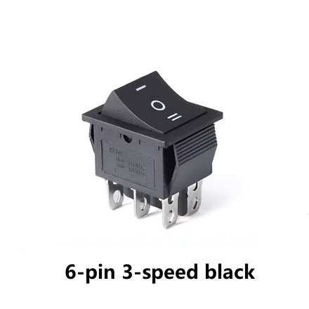 New KCD4 16A 250VAC 20A 125VAC Boat Type Rocker Switch 4/6 Pin 2/3 Positions with Black Red, Green, Blue and Yellow Lights