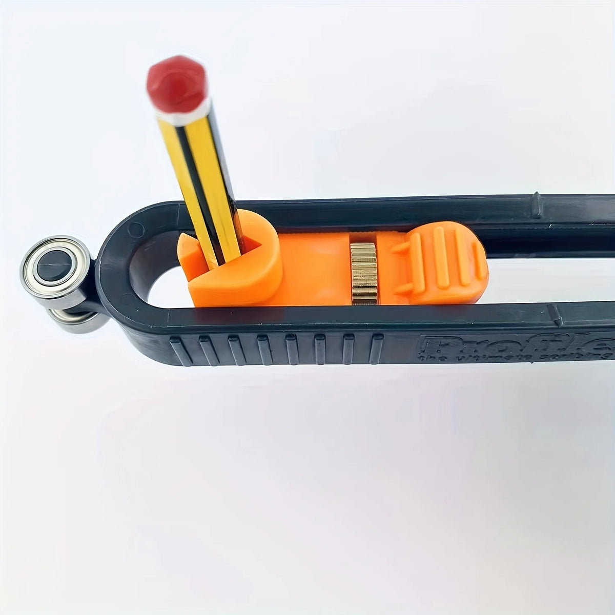 Profile Scribing Ruler with Adjustable Locking Mechanism for Irregular Contour Measurement - Precision Woodworking Gauge Tool