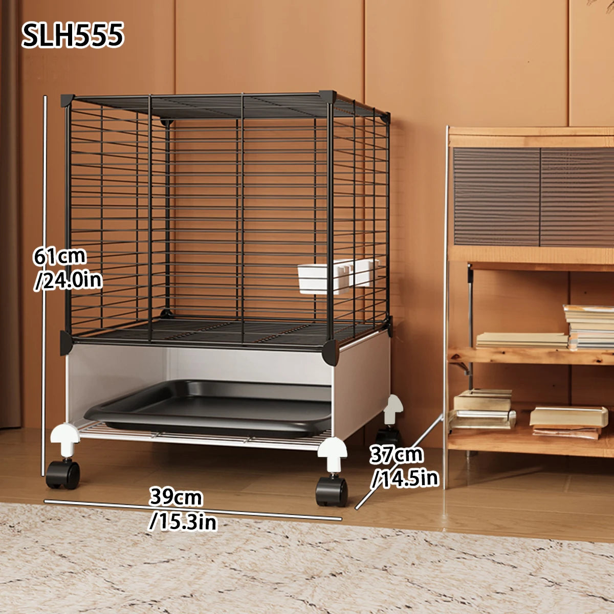 Bird Cage Household Large Tiger Skin Cockatiel Luxury House Splash-Proof New Small Thrush Dadan Myna Black Iron Bird Cage