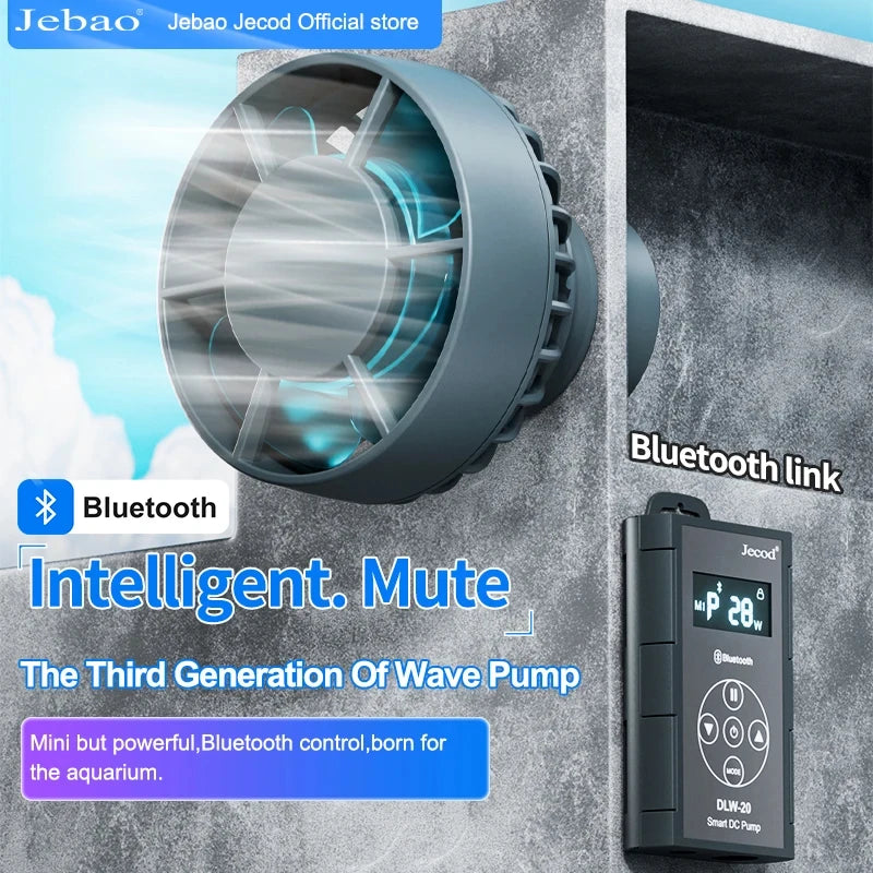 Jebao Jecod 2024 New DLW Series Bluetooth Aquarium Wave Pump App Control DC Saltwater Fish Tank Intelligent Mute Water Pump