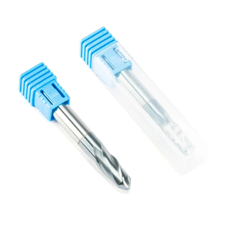 1PC HRC55 End Mill Two Flute Ball Nose 1mm 1.5mm 2mm 2.5mm 3mm 4mm  5mm 6mm 8mm 10mm Woodworking Long CNC Milling Cutter